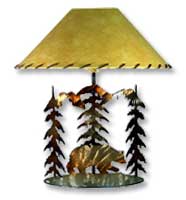 Metal Bear Lamp and Shade, $149