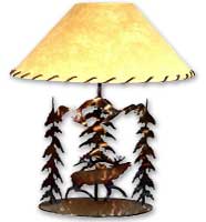 Elk Lamp and Shade, $149